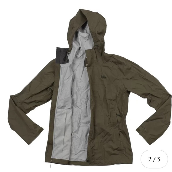 REI Jackets & Blazers - NEW!!! REI Rainier Women’s Rain Jacket Olive Green - LARGE